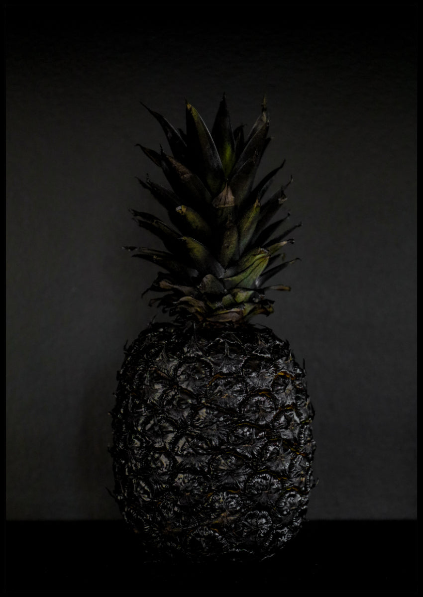 Sort ananas plakat