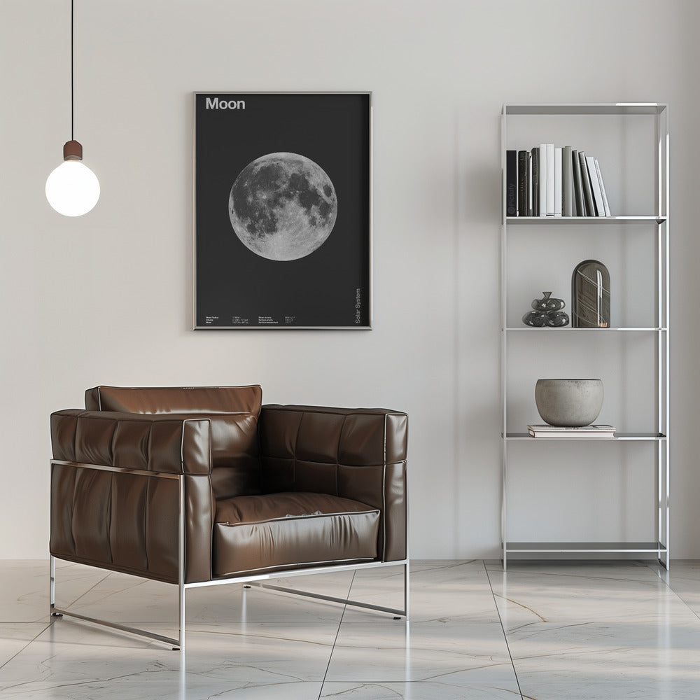 Solsystemets måne plakat
