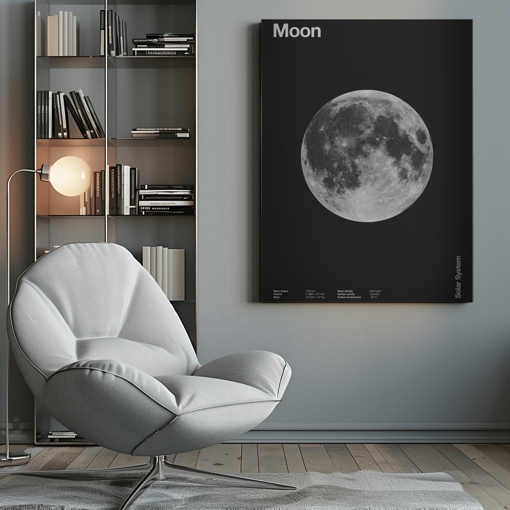 Solsystemets måne plakat