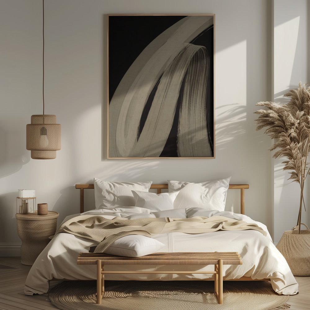 Beige Strokes plakat