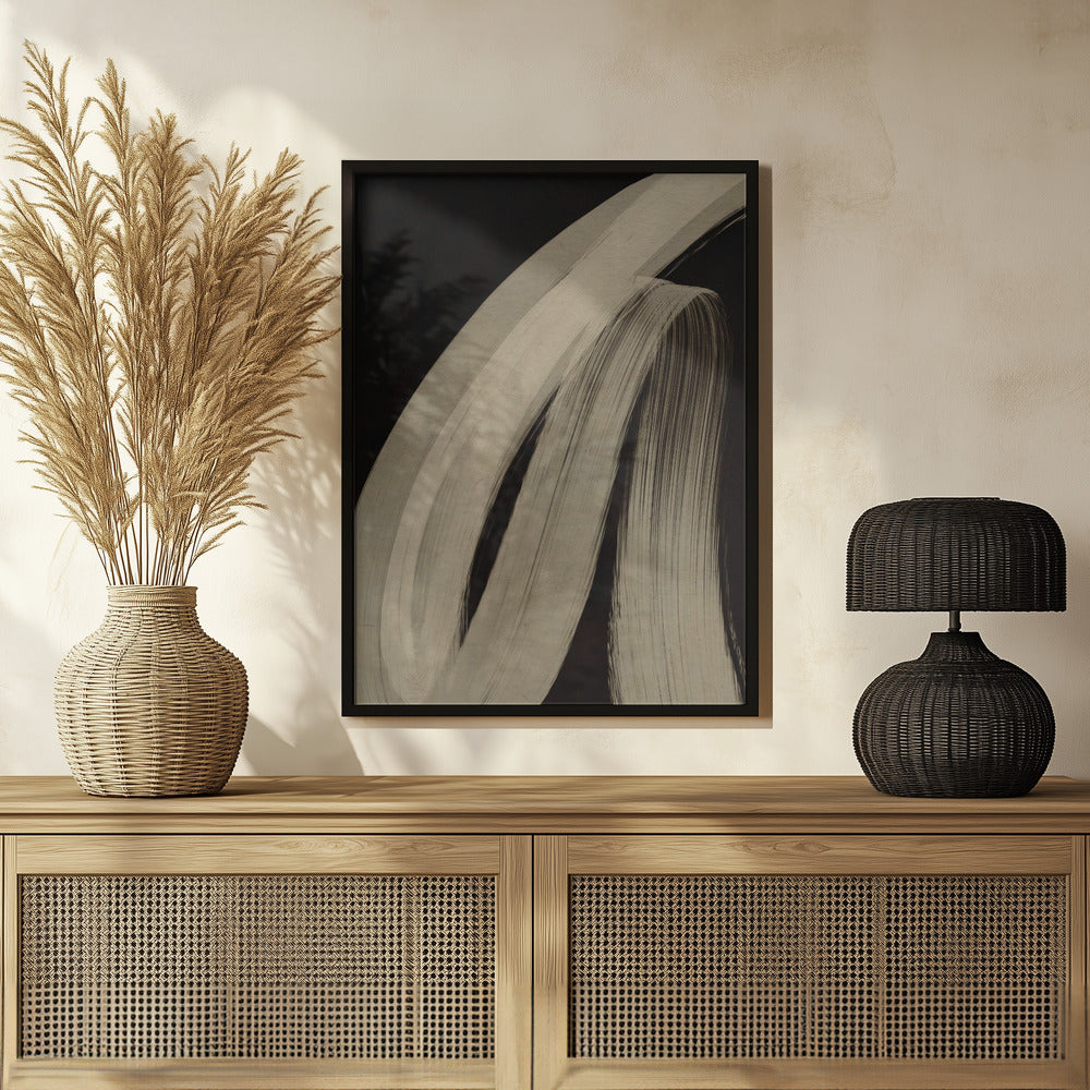 Beige Strokes plakat