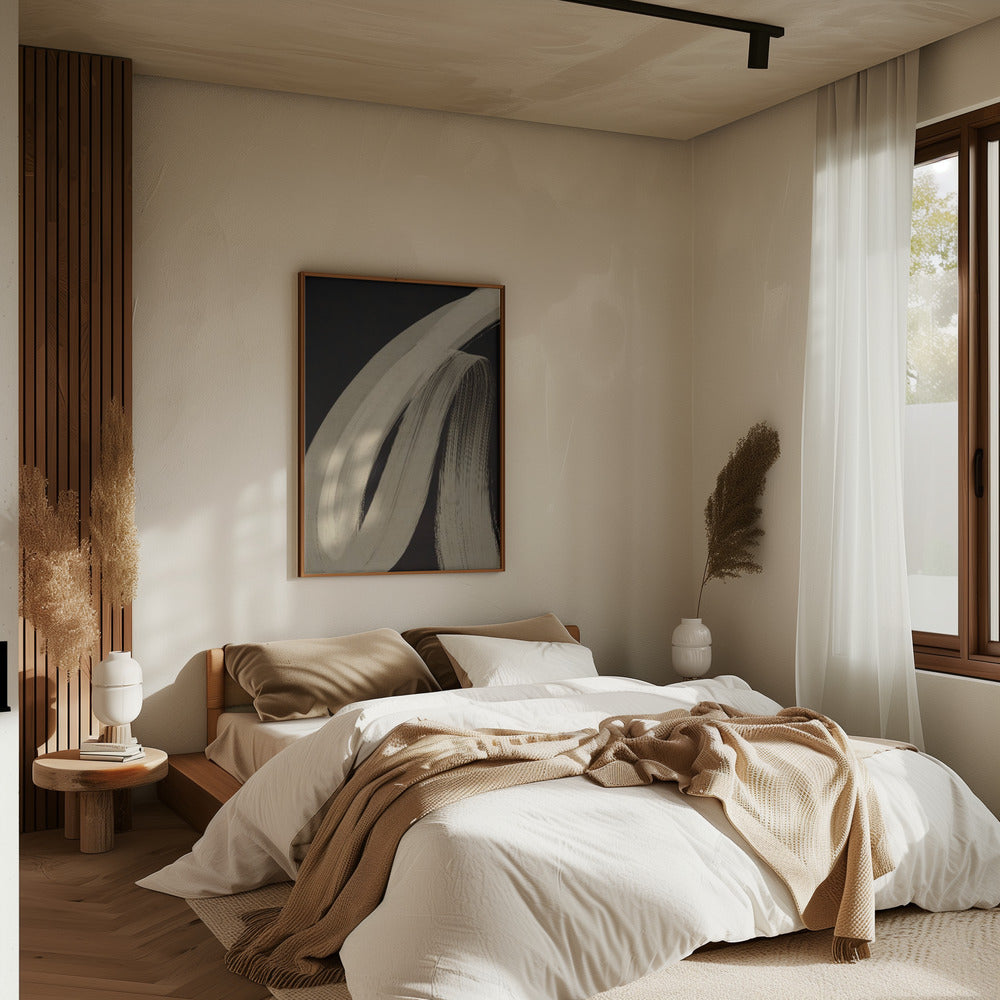 Beige Strokes plakat