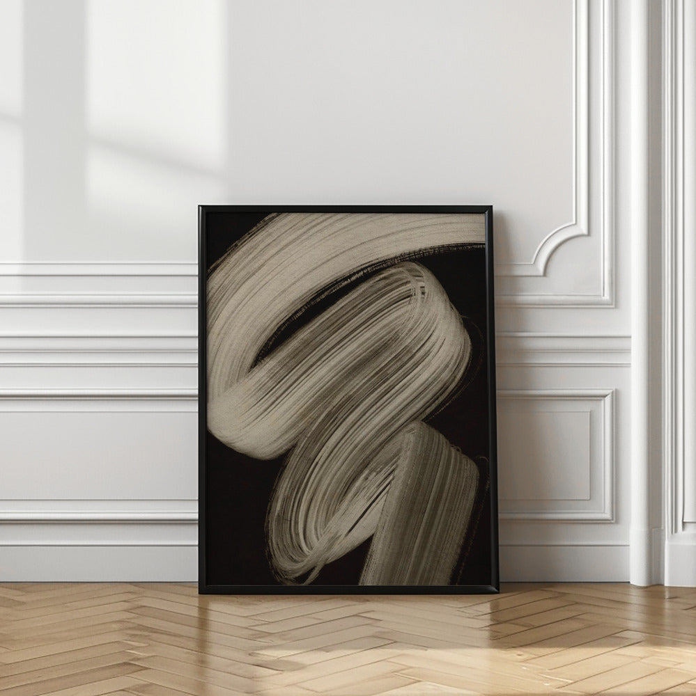 Beige Strokes No 2 Plakat