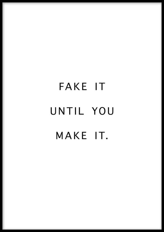 Fake It-plakat