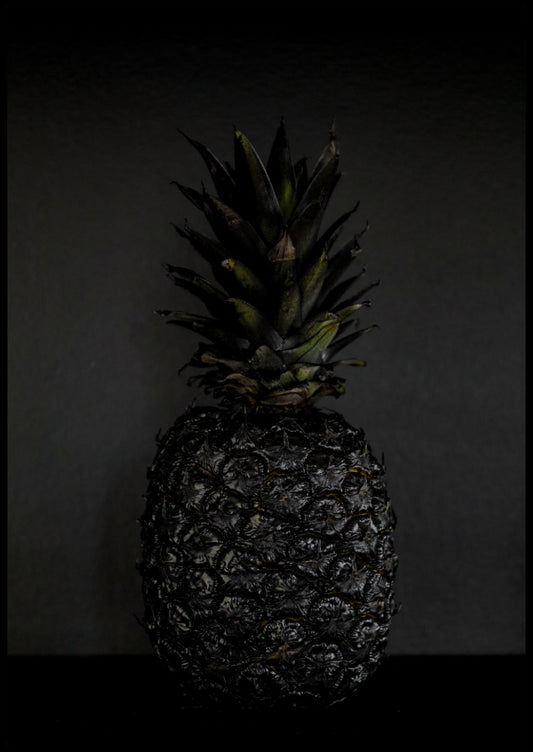 Sort ananas plakat