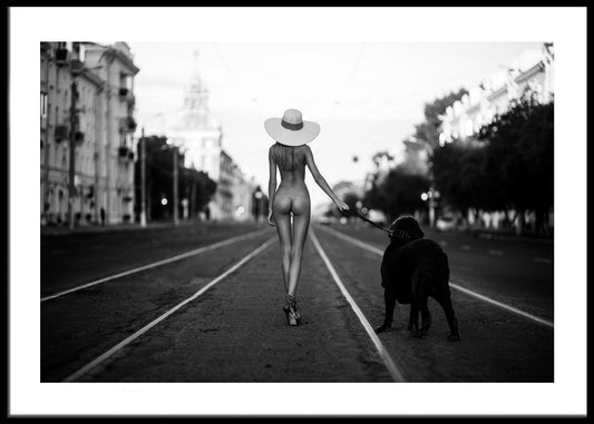 Lady With Dog No2 Plakat