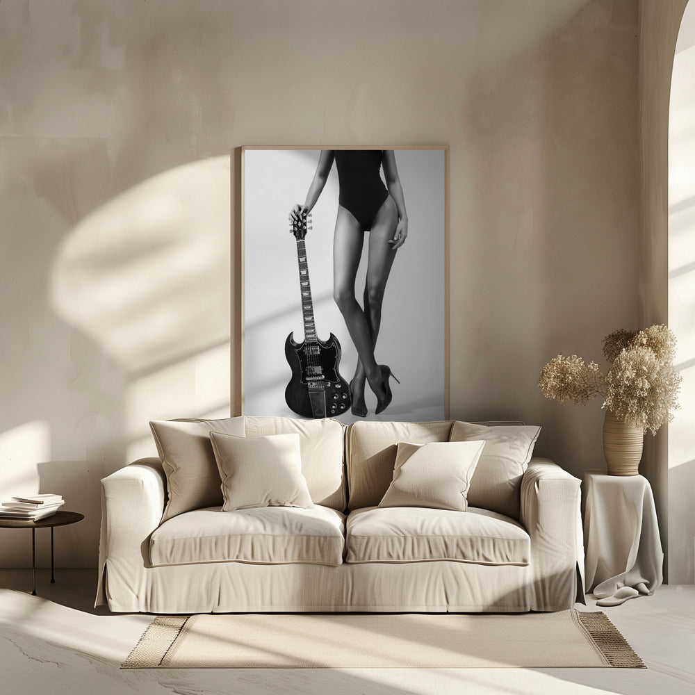 Lady And The Gibson plakat