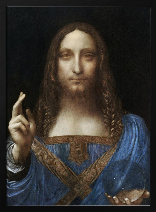 Salvator Mundi af Leonardo Da Vinci lærredsplakat