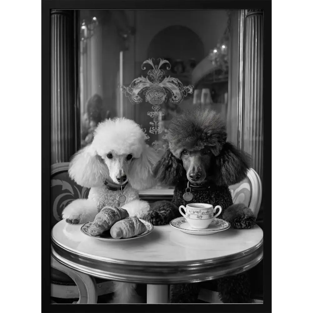 Poodle Tea Party Poster